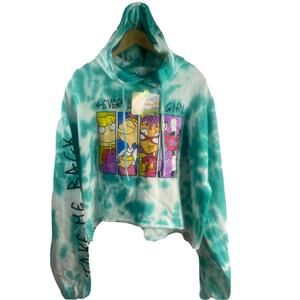 Nickelodeon 4ever A 90’s Girl Cropped Hoodie New Old Stock Juniors XL 54" Chest